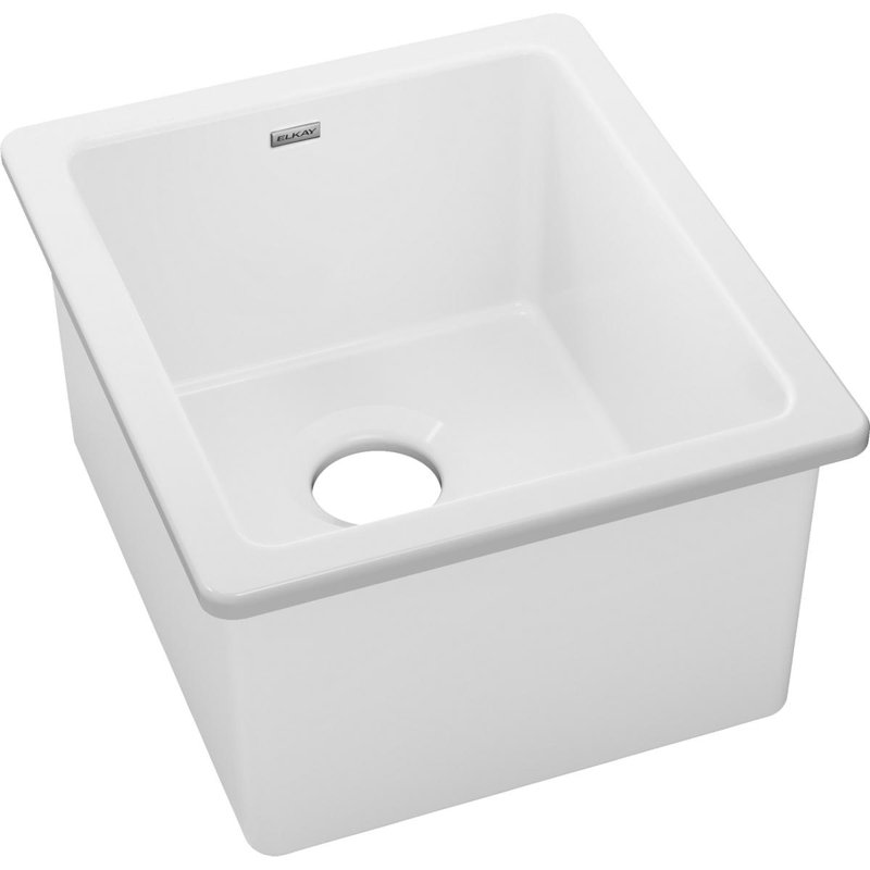 Elkay Fireclay 16 L X 19 W Undermount Bar Sink Reviews Wayfair