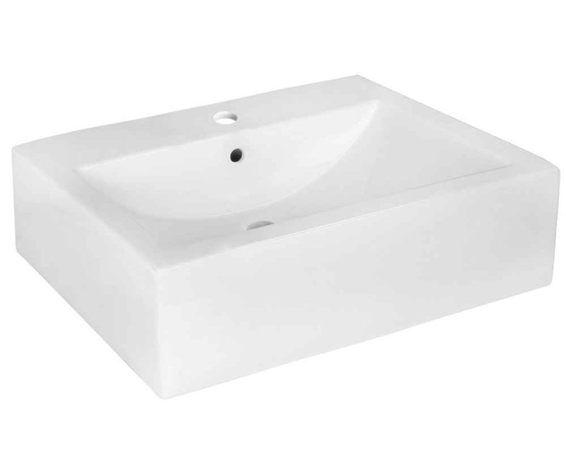 Royalpurplebathkitchen Xena Farmhouse Semi Recessed Ceramic 20 25 Rectangular Wall Mount Bathroom Sink With Faucet And Overflow Wayfair