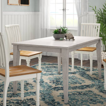 Longshore Tides Dayton Transitional Solid Wood Dining Table Wayfair