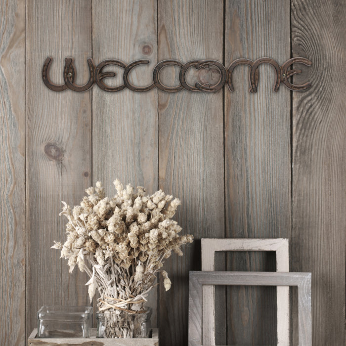 Donna Horseshoe Welcome Wall Décor Donna Horseshoe Welcome Wall Décor