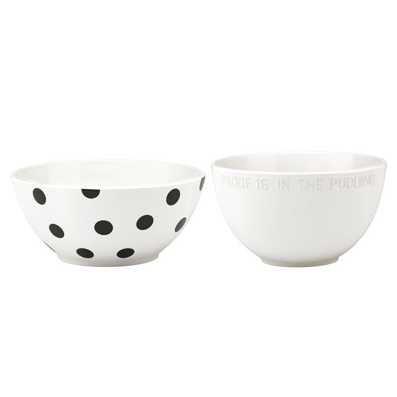 Kate Spade New York All In Good Taste Deco Dot Mixing Bowls Set Of 2 Reviews Wayfair