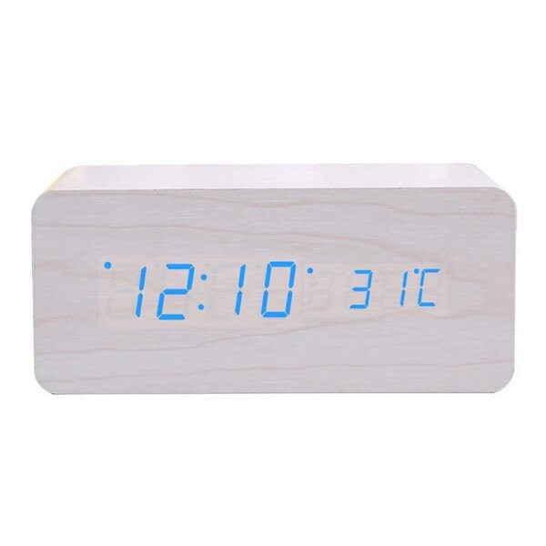 Easy To Read Travel Alarm Clock Bedside Luminous Glow In The Dark Silent Supply 