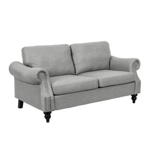 Gray Microfiber Loveseat Wayfair