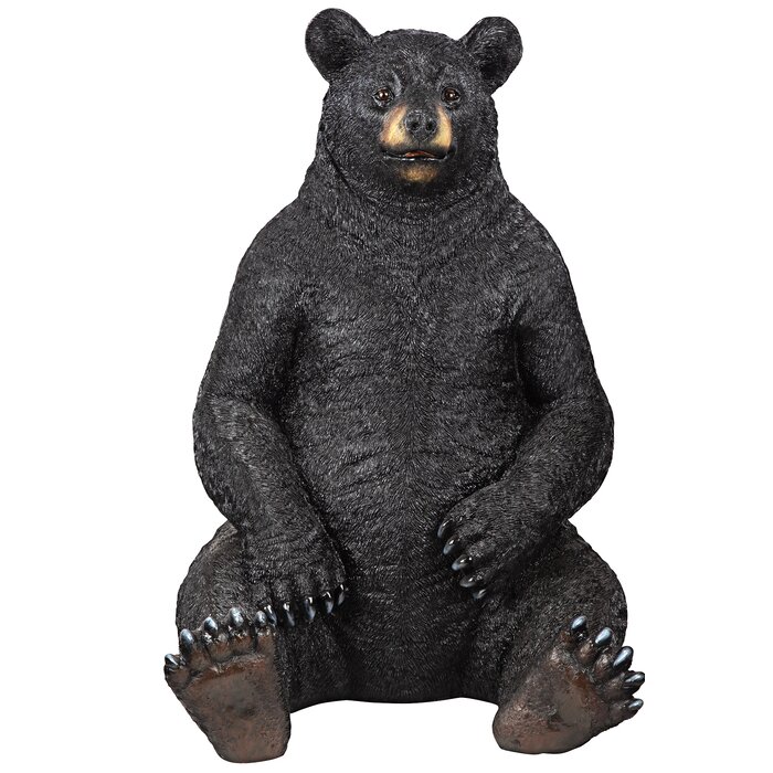 Design Toscano Bear-Zerk Giant Sitting Black Bear Statue | Wayfair