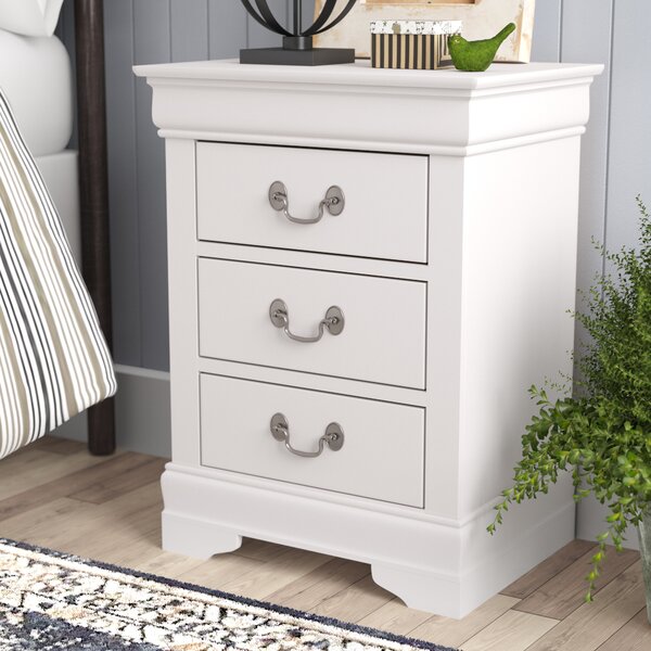 Lark Manor Babcock 3 - Drawer Nightstand & Reviews  Wayfair