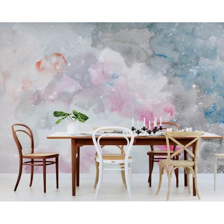 Gk Wall Design Brush Colorful Ink Soft Splash Textile Wallpaper Wayfair