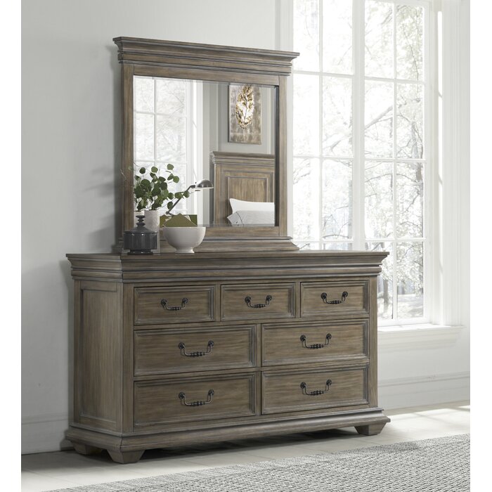 Darby Home Co Creola 7 Drawer Dresser With Mirror Wayfair