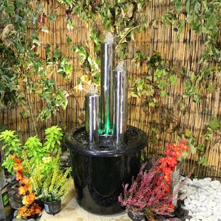 Tube Stainless Steel Water Feature With Light By Sol 72 Outdoor