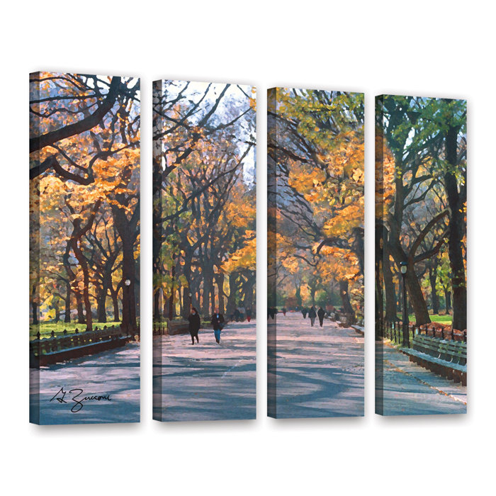 Artwall Central Park By George Zucconi 4 Piece Painting Print On