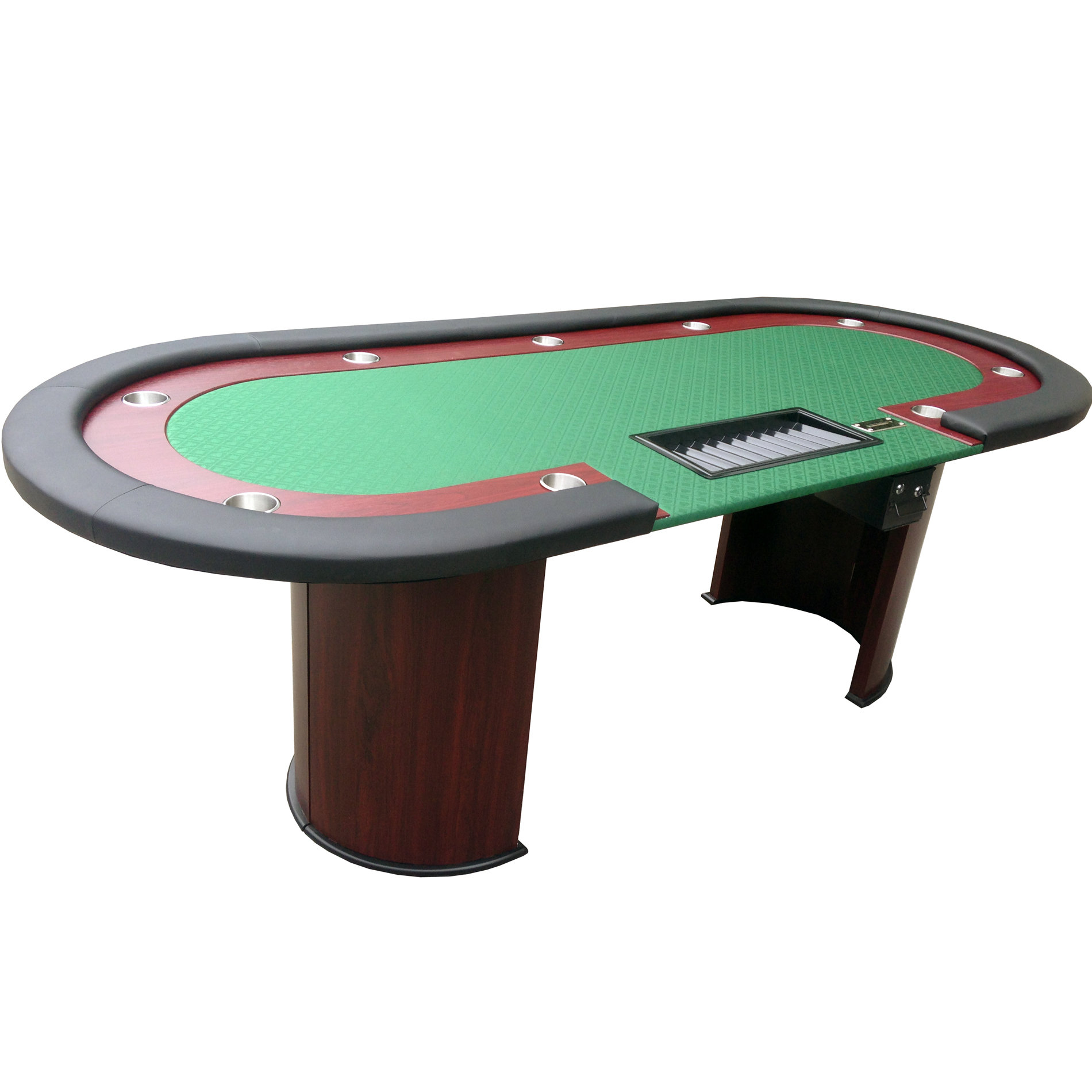 Wood Poker Table With Folding Legs