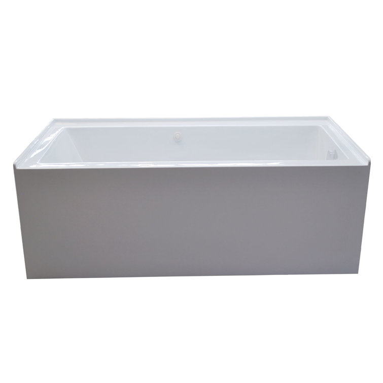 Spa Escapes Castle 60 X 32 Front Skirted Air Massage Bathtub With Drain Reviews Wayfair