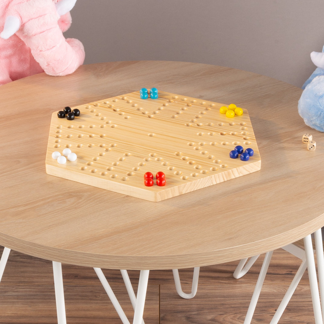 Hey! Play! Wooden Backgammon Board Game – Classic Family Strategy Game - View #5