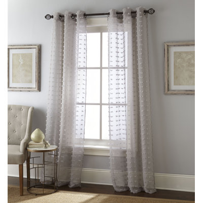 Nanshing America Inc Payton Grommet Top Window Curtain Panels