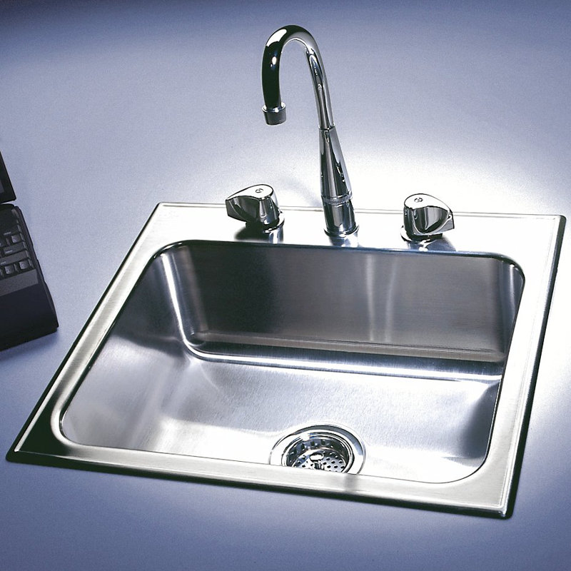 Just Manufacturing 25 L X 21 W Drop In Kitchen Sink Wayfair