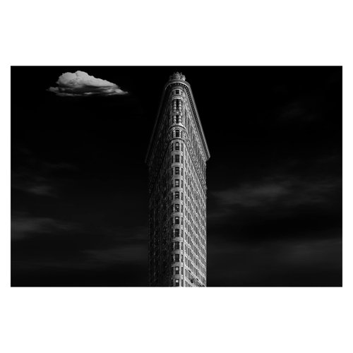 Flatiron Building 2.9m x 4.32m Textured Matt Peel & Stick Wall Mural East Urban Home
