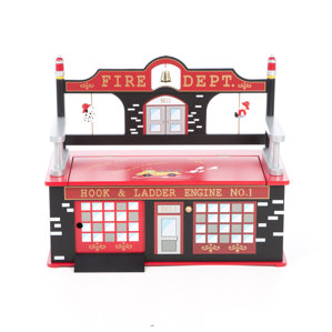 Firefighter Kids Bench with Storage Compartment by Levels of Discovery