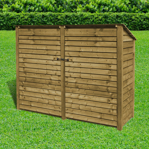 3 Ft. x 3 Ft. Wood Log Store WFX Utility Finish: Rustic Brown