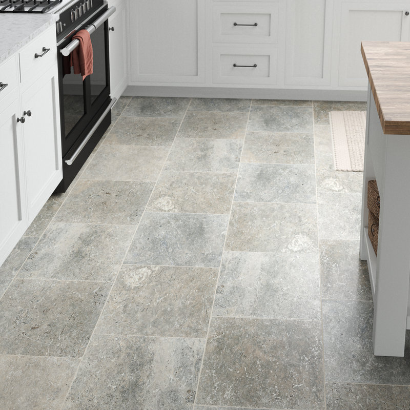 Emser Tile Travertine 16 X 24 Field Tile In Ancient Tumbled Silver Wayfair