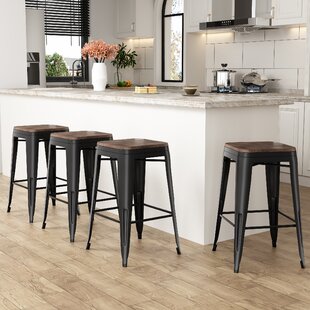 4 black bar stools for sale