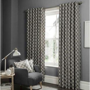 Thick Grey Curtains Wayfair Co Uk Castello Eyelet Room Darkening Curtains