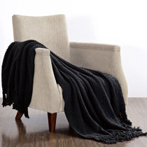 black fluffy blanket