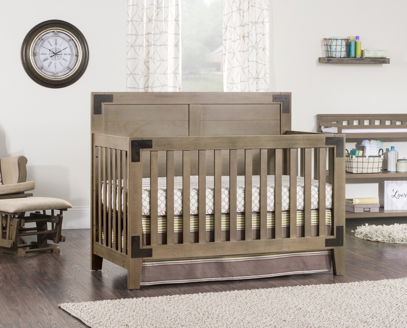 cubby convertible round crib