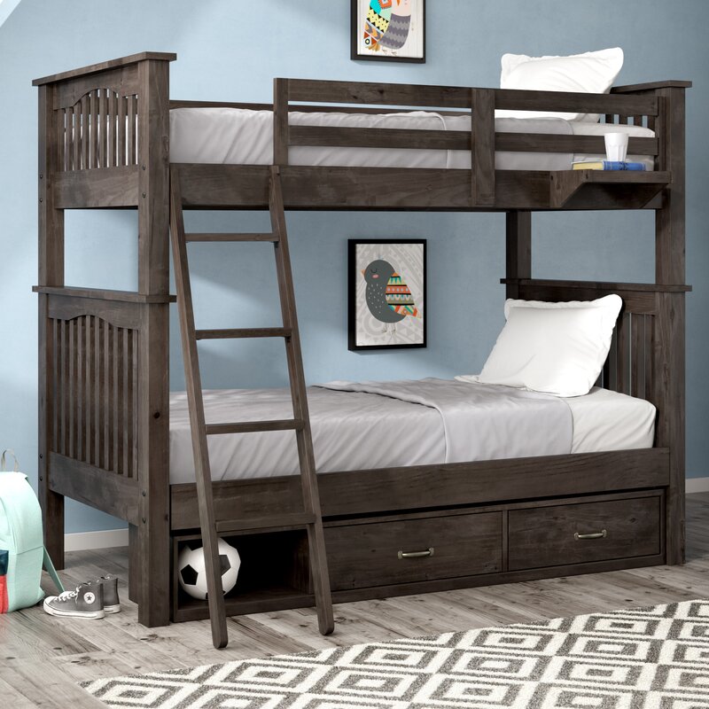 Grovelane Teen Stella Full Over Full Platform Bed With Drawer