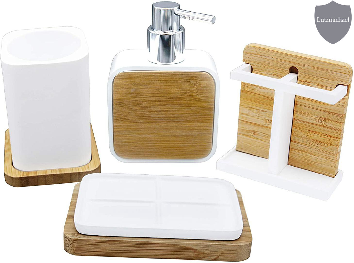 Loon Peak® Damean 4 Piece Bathroom Accessory Set Wayfair
