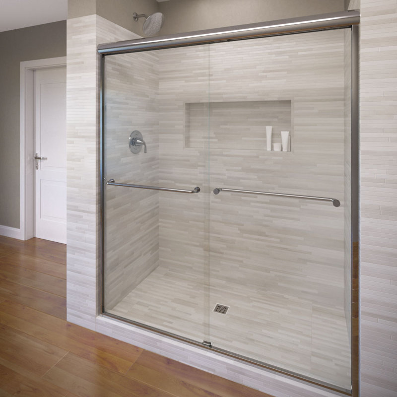 Basco Celesta 48 X 72 Frameless Bypass Sliding Shower Door Wayfair
