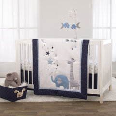 Lego BLUE Cot BEDDING SET and CURTAINS 