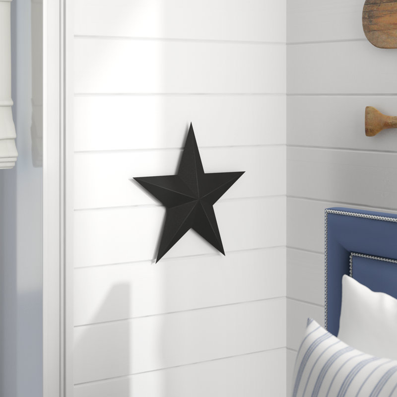 Beachcrest Home 2 Piece Metal Barn Stars Wall Décor Set Reviews Beachcrest Home 2 Piece Metal Barn