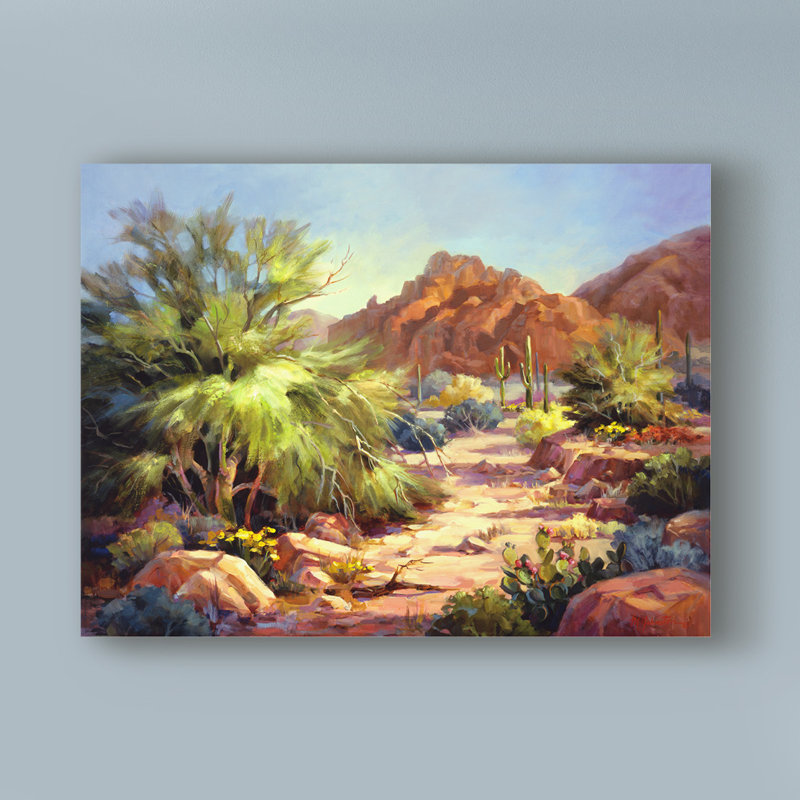 Millwood Pines Desert Beauty Acrylic Painting Print On Wrapped