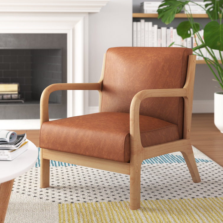 Barrick Upholstered Armchair Three Posts