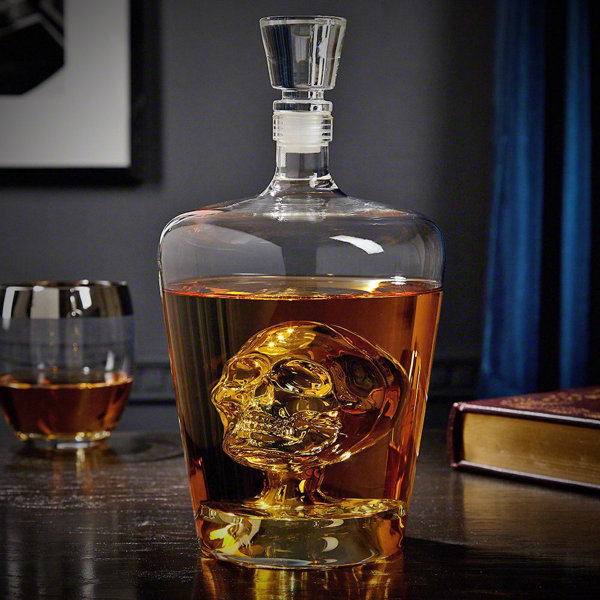 whiskey skull decanter