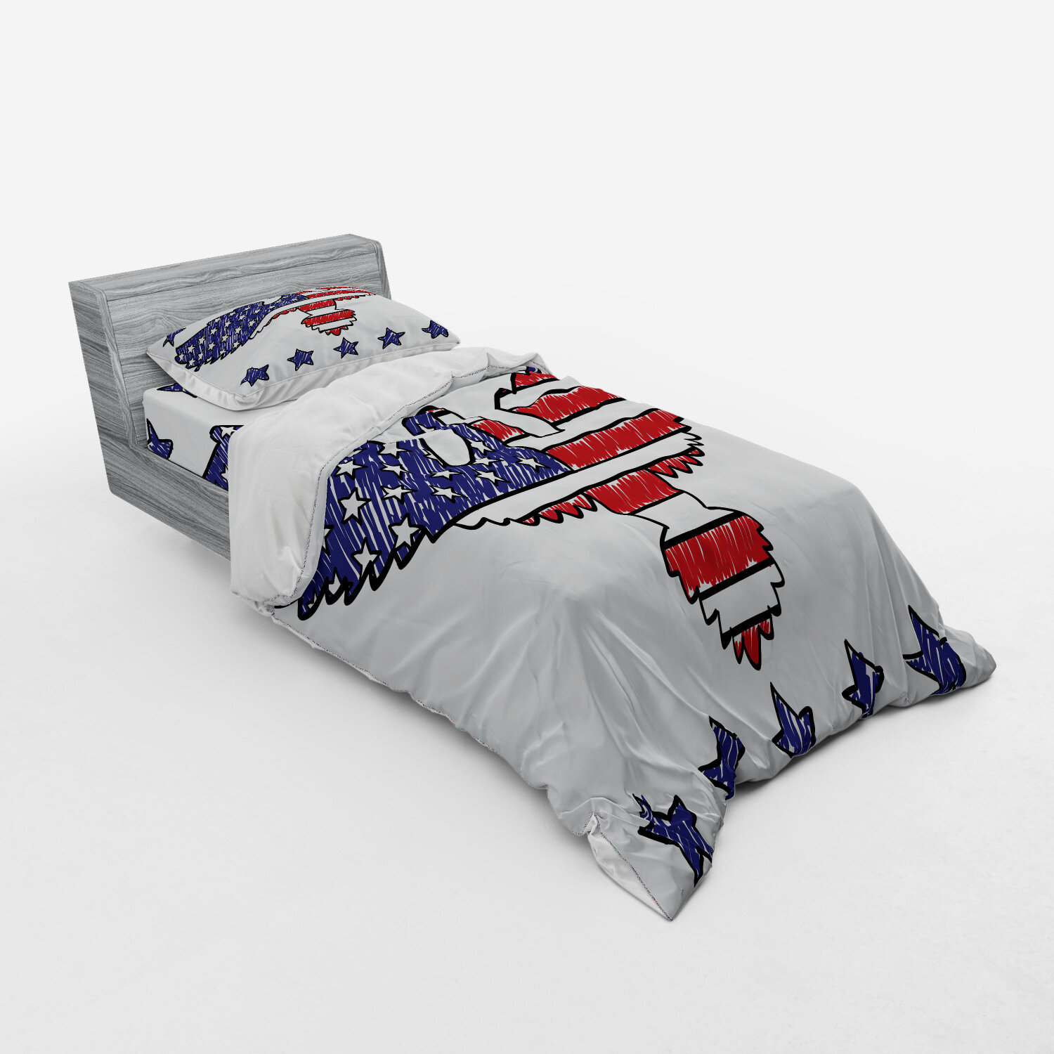 american flag bed cover