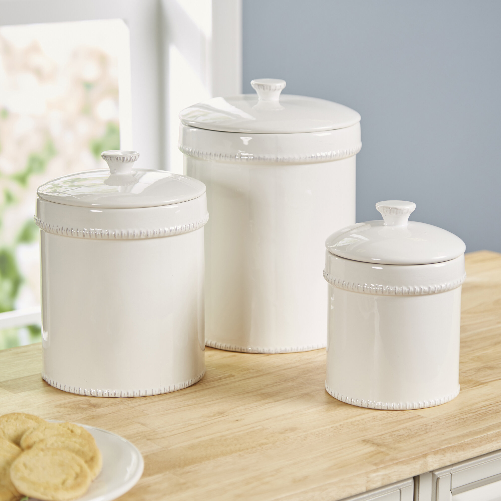 Alessandro 3 Piece Kitchen Canister Set 