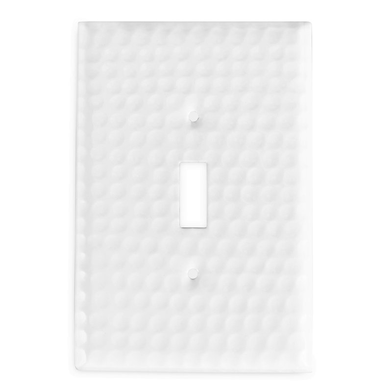 Monarch Abode Hand Hammered 1 Gang Toggle Light Switch Wall Plate Reviews Wayfair