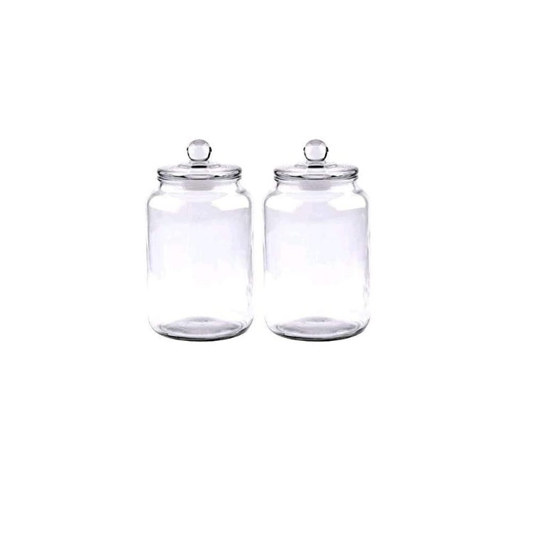 Red Barrel Studio® Glass Jars 64Oz 2 Piece Kitchen Canister ...
