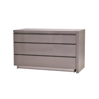 Savvy Extension 3 Drawer Dresser Mobital Color Grey