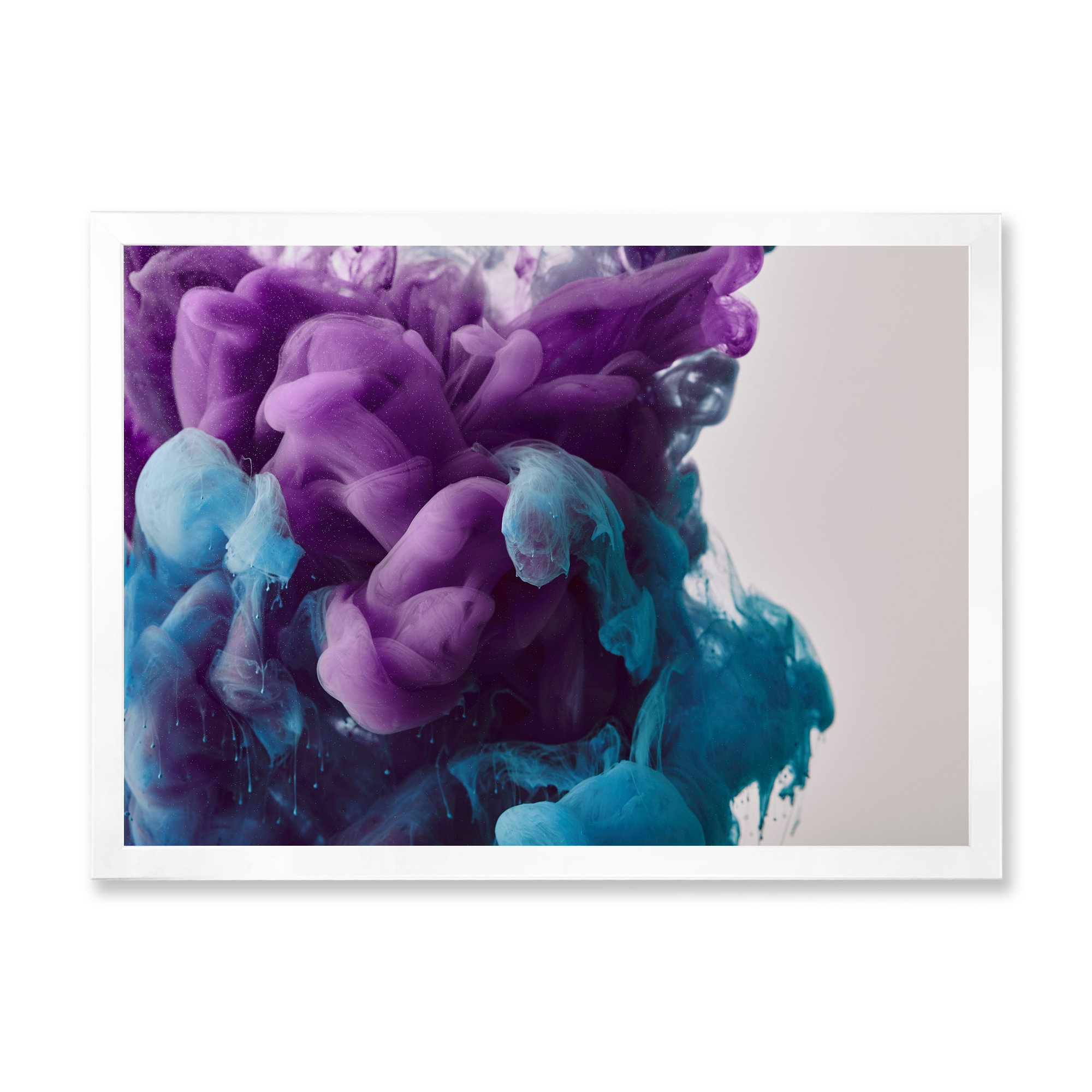 Wrought Studio Purple & Blue Mixing Liquid Ink Purple & Blue Mixing ...