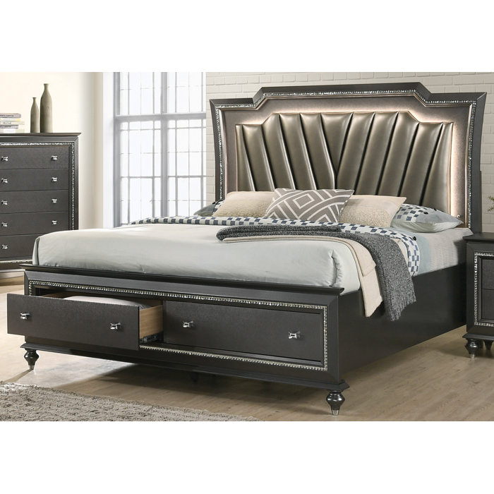 Rosdorf Park Webber Upholstered Storage Platform Bed Wayfair Ca