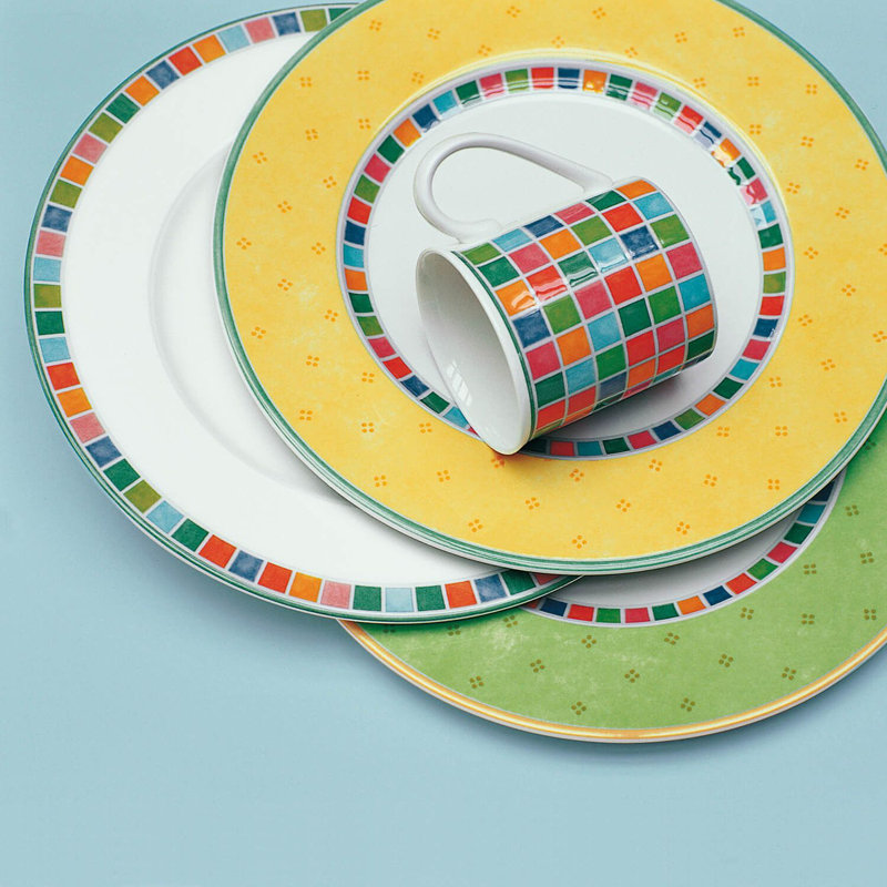 Villeroy Boch Twist Alea Limone 18 Piece Dinnerware Set Service