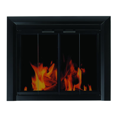Clairmont Bifold Style Steel Fireplace Doors Pleasant Hearth Size