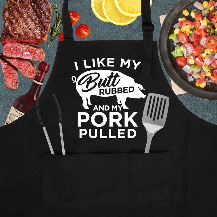 zhulinjubao Funny Cooking Aprons For Men, Mens Grilling BBQ Aprons With ...