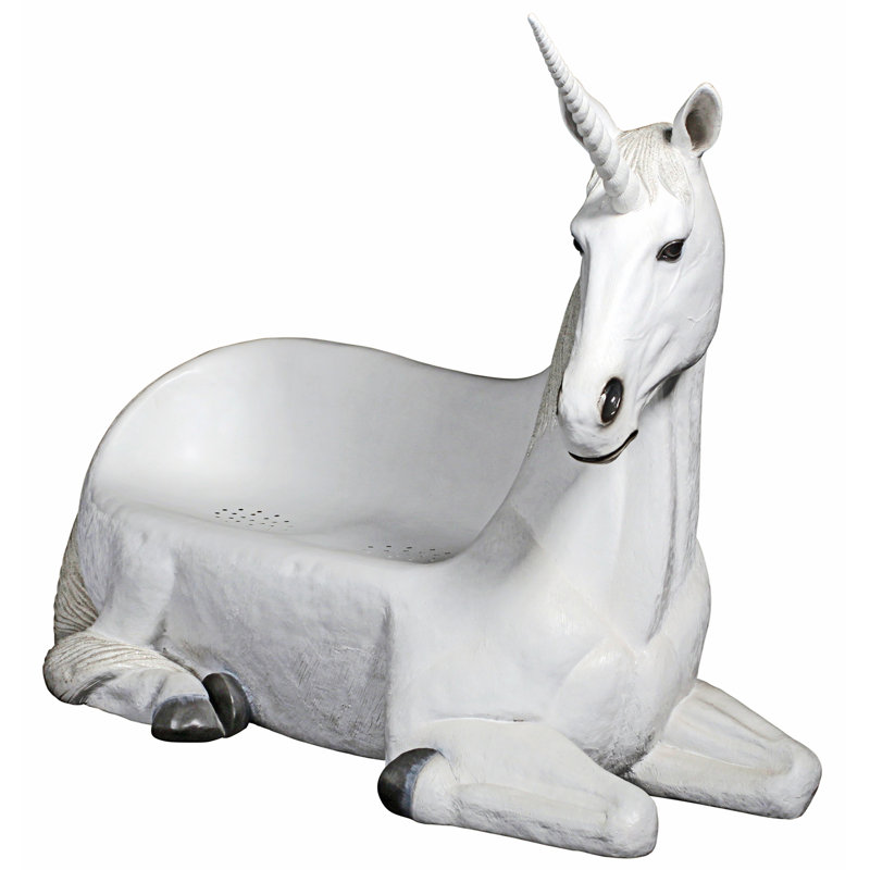 Design Toscano Mystical Horned Unicorn Sculptural Bench Wayfair