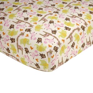 Jungle Fitted Crib Sheet