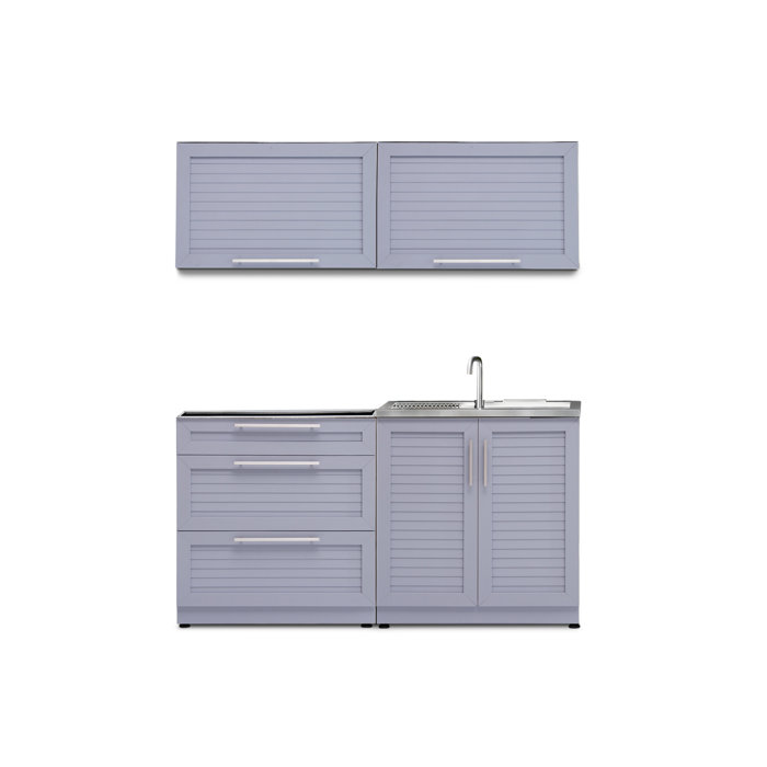 Newage Products 4 Piece Modular Outdoor Kitchen Cabinets Wayfair