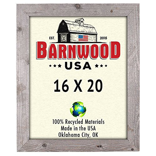 Barnwoodusa Rustic 100 Reclaimed Wood Weathered Picture Frame