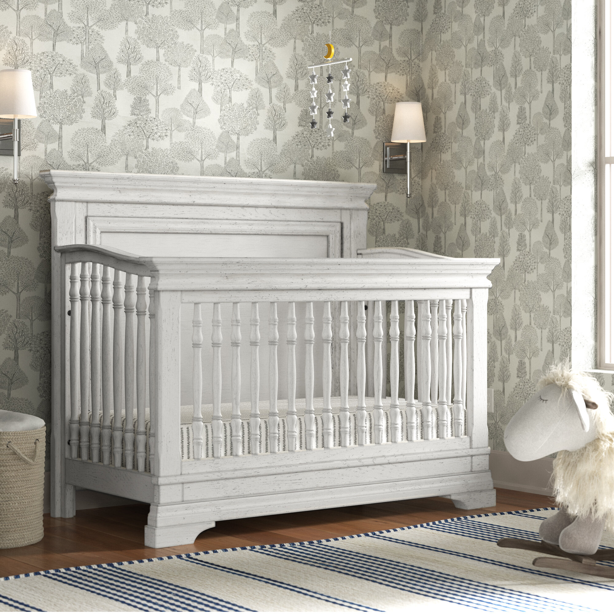 white wash baby furniture