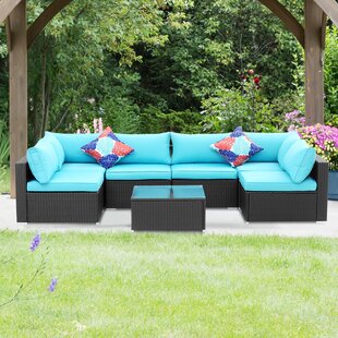 aqua blue patio set